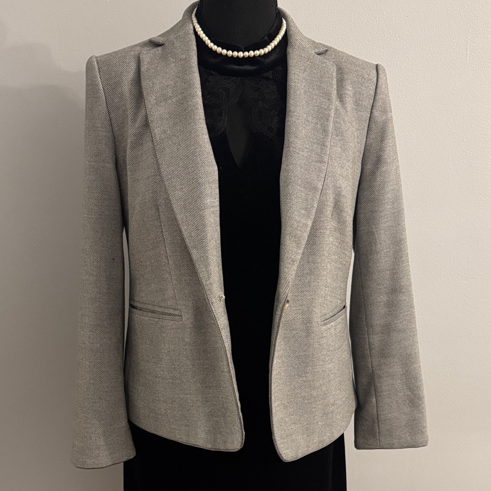Ann Taylor Light Gray Blazer